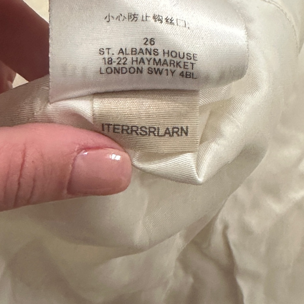 Burberry Off White Lace Embroidery Bridal Graduation Fitted Size Women’s 4 - Picture 7 of 11